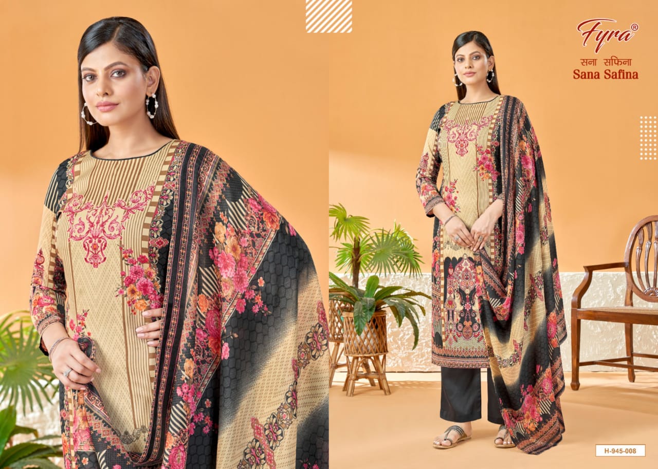 Sana Safinaz Fyra By Alok Suit 001-010 Pakistani Dress Material Catalog